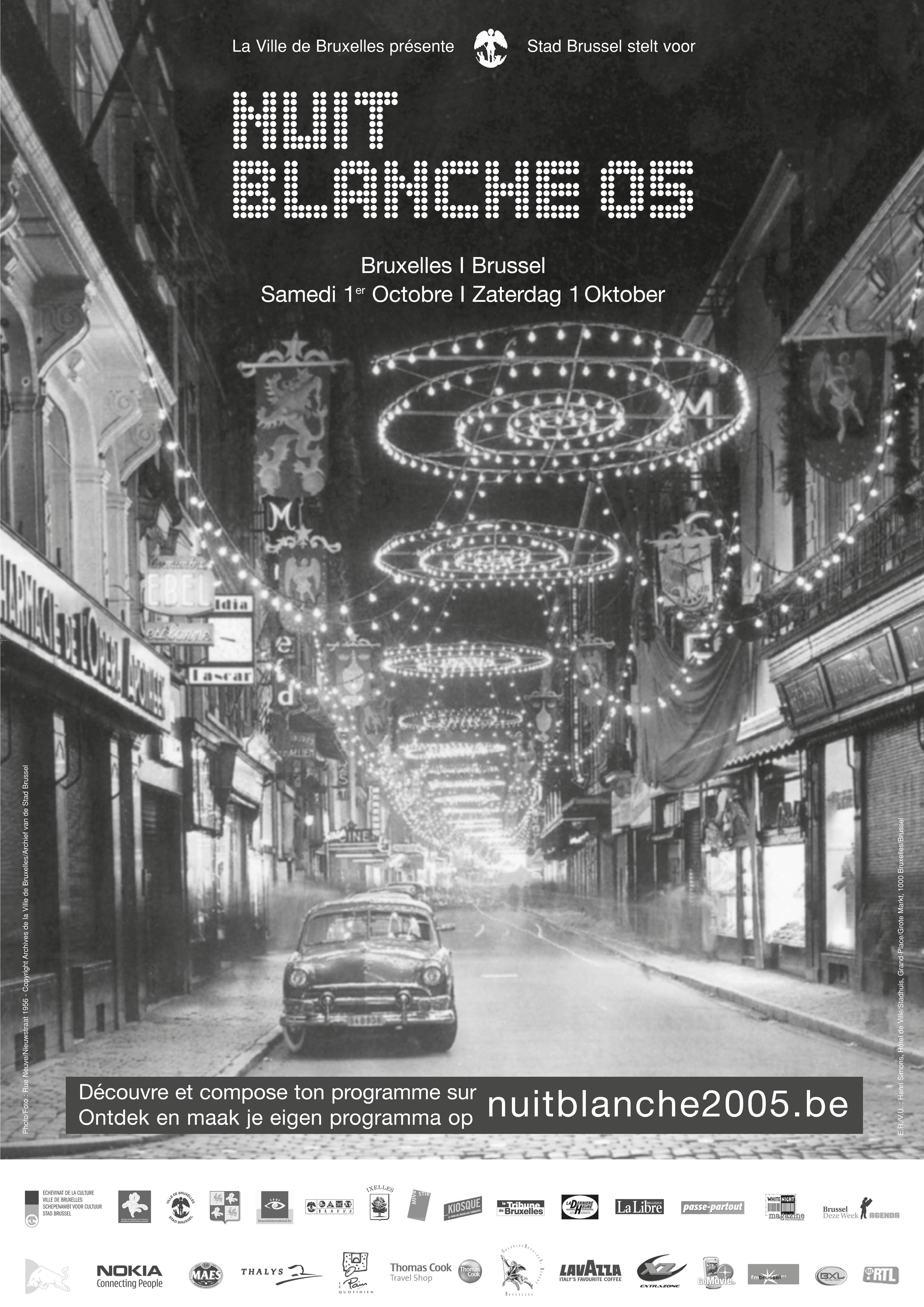 Affiche Nuit Blanche 2005
